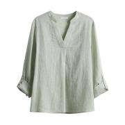 Lange Mouw Blouse Felena Opus , Green , Dames