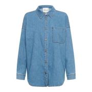 Denim Blouse met Zak My Essential Wardrobe , Blue , Dames