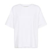 Geborduurde Tee Top Bright White My Essential Wardrobe , White , Dames