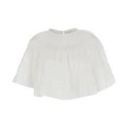 Witte Katoenen Top met Broderie Anglaise Isabel Marant Étoile , White ...