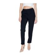 Zwarte Straight Leg Broek Vero Moda , Black , Dames