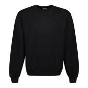 Zwarte Sweatshirt Herfst-Winter Collectie 2024 Burberry , Black , Here...