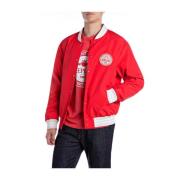 Urban Dull Fake Bomberjack Replay , Red , Heren