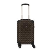 Wilder Medium Bruine Trolley met All-Over Logo Guess , Brown , Dames