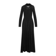 Zwarte Geribbelde Katoenen Jurk Aw24 Simone Rocha , Black , Dames