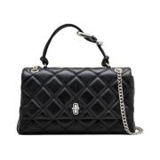 Zwarte Dubbele Kettingtas Marc Jacobs , Black , Dames