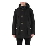 Arctische Parka met Afneembare Capuchon Woolrich , Black , Heren