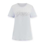 Katoenen T-shirt Guess , White , Dames