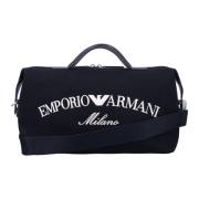 Stijlvolle Holdall Tas voor Reizen Emporio Armani , Blue , Heren