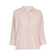 Roze Oversized Blouse met Wafelstructuur Marie Méro , Pink , Dames