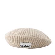 Hats Ganni , Beige , Dames