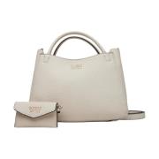 Stijlvolle vriendin satchel in bot Guess , Beige , Dames