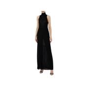 Maxi Dresses Elisabetta Franchi , Black , Dames