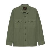 Groene Field Jac-Shirt Katoenen Jas Filson , Green , Heren