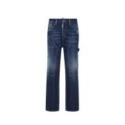 Losse Timmerman Denim Jeans Dsquared2 , Blue , Heren