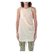 Natuurlijke Anthem Tank Top Rick Owens , Beige , Heren