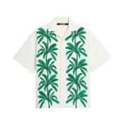 Beige Palmboomprint Shirt Jacquemus , Multicolor , Heren