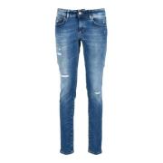 Gaia Rits Jeans Dondup , Blue , Dames