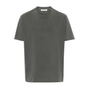 Grijze Katoenen Jersey Crew Neck T-shirt Our Legacy , Gray , Heren