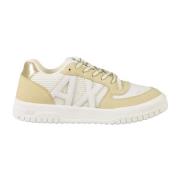 Suède en Stoffen Sneakers Armani Exchange , Beige , Dames