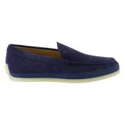 Blauwe Suède Instaploafers Tod's , Blue , Heren