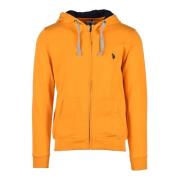 Katoenen sweatshirt U.s. Polo Assn. , Orange , Heren