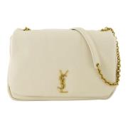 Jamie 4.0 Kleine Witte Leren Tas Saint Laurent , White , Dames