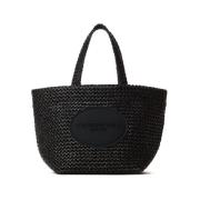 Zwarte reliëf logotote Alexander Wang , Black , Dames