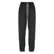 Zwarte elastische taille viscose blend broek Rick Owens , Black , Dame...