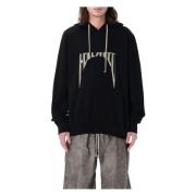 Zwart parelprint gebreide hoodie Rick Owens , Black , Heren