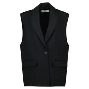 Mouwloze Zwarte Blazer Cynesa IRO , Black , Dames