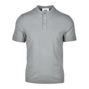 Katoen Elastaan T-shirt Alpha Studio , Gray , Heren