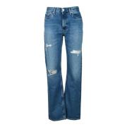 Gerecyclede Katoen Jeans Calvin Klein Jeans , Blue , Dames