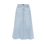 Lichtblauwe Klassieke Vijf Zakken Jeans 7 For All Mankind , Blue , Dam...