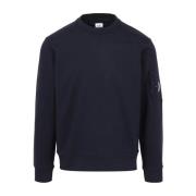 Blauwe Sweater met Diagonaal Weefpatroon C.p. Company , Blue , Heren