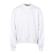 Katoenen Sweatshirt Model Tommy Jeans , White , Heren