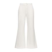 Sartorial Gabardine Broek Maliparmi , White , Dames