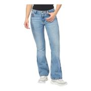 Bootcut Blauwe Denim Jeans Guess , Blue , Dames