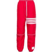 Rode Ripstop Panel Joggers Thom Browne , Red , Heren