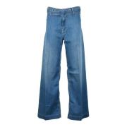 Stijlvolle Denim Jeans met Stretchstof Guess , Blue , Dames