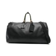 Zwarte Tas met Bovenrits en Handvatten Moschino , Black , Heren