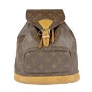 Pre-owned Canvas backpacks Louis Vuitton Vintage , Brown , Dames