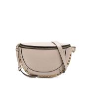 Stijlvolle Beige Leren Heuptas Isabel Marant , Beige , Dames