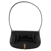 Zwarte Lakleren Mini Sac Voltaire Saint Laurent , Black , Dames