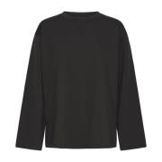 Zwarte longsleeve top en t-shirt Ichi , Black , Dames