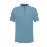 Zip Polo Pullover Ss25 Dstrezzed , Blue , Heren