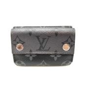 Pre-owned Canvas wallets Louis Vuitton Vintage , Black , Heren