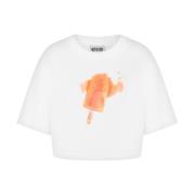 Stijlvolle T-shirts en Polos Collectie Moschino , White , Dames