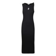 Zwarte Mouwloze Ronde Jurk JW Anderson , Black , Dames