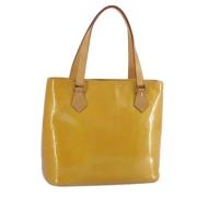 Pre-owned Leather handbags Louis Vuitton Vintage , Yellow , Dames